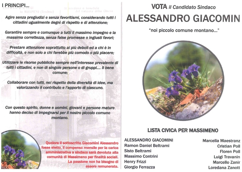 Lista Civica per Massimeno: il Programma