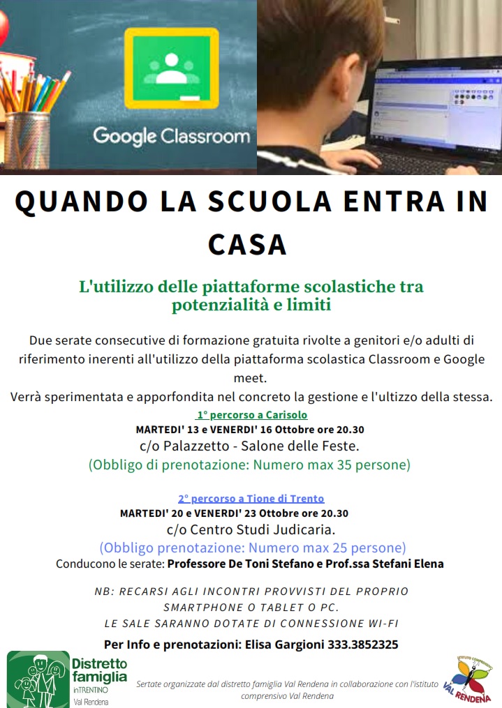 Formazione su utilizzo e gestione delle piattaforme scolastiche