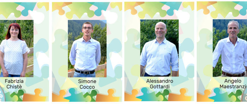 Lista civica Giustino Insieme – Fabrizia Chistè, Simone Cocco, Alessandro Gottardi, Angelo Maestranzi