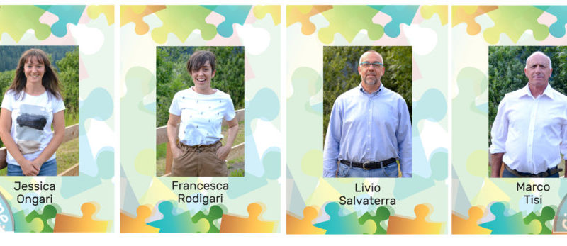 Lista civica Giustino Insieme – Jessica Ongari, Francesca Rodigari, Livio Salvaterra, Marco Tisi