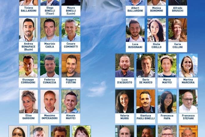 Ecco i 34 candidati delle 2 liste che sostengono la candidatura di Michele Cereghini a Sindaco del Comune di Pinzolo