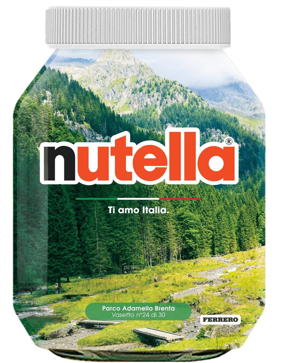 La Nutella ha inserito il Parco Naturale Adamello-Brenta tra le 30 bellezze d’Italia !