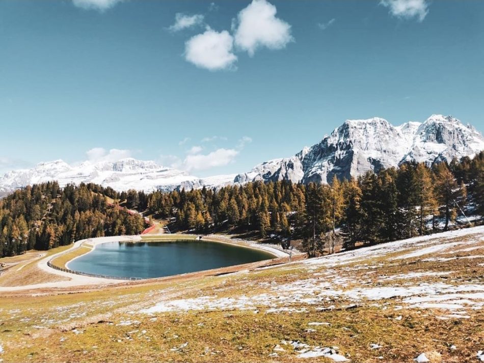 Ecco le bellissime immagini del lago Grual postate da skiarea.campiglio