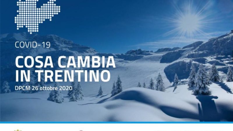 Bar aperti fino alle 20, ristoranti fino alle 22. Per gli impianti sciistici si sta predisponendo  un protocollo di sicurezza per consentirne l’apertura