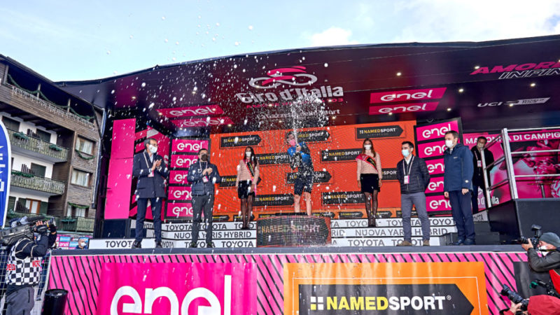 O’Connor vincitore al traguardo di Madonna di Campiglio