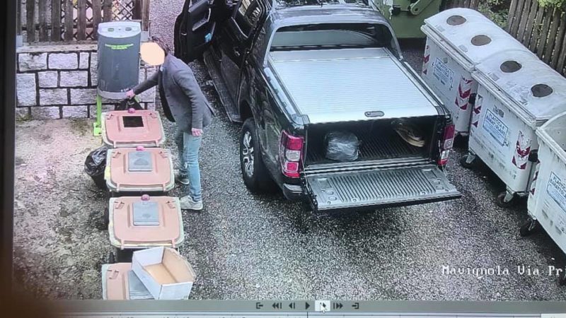 Abbandono di rifiuti: la Polizia locale sanziona grazie al sistema di video sorveglianza del Comune
