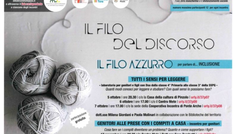 5 ottobre Pinzolo – IL FILO DEL DISCORSO