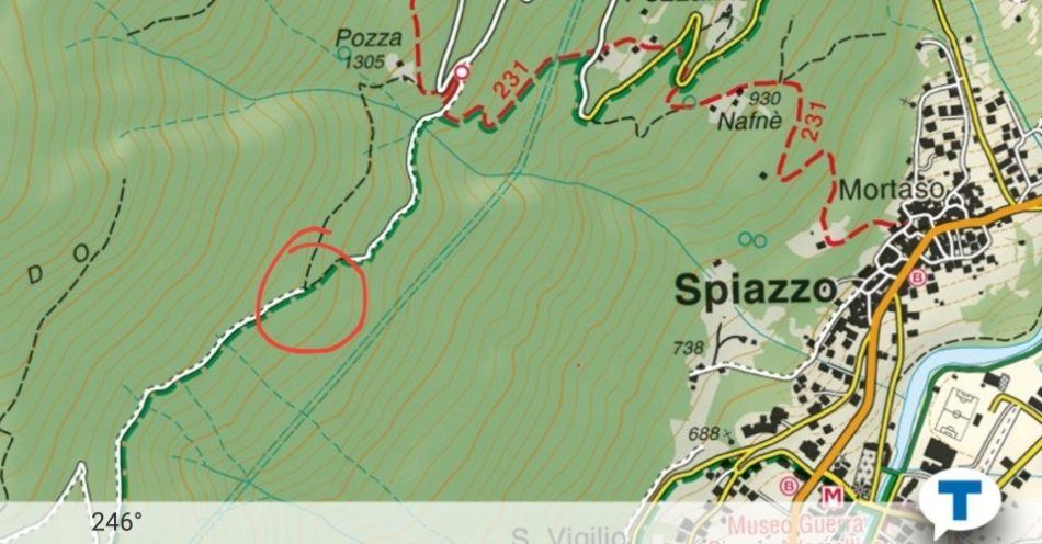 Torno a disturbare per un’altra situazione che ho notato sui sentieri