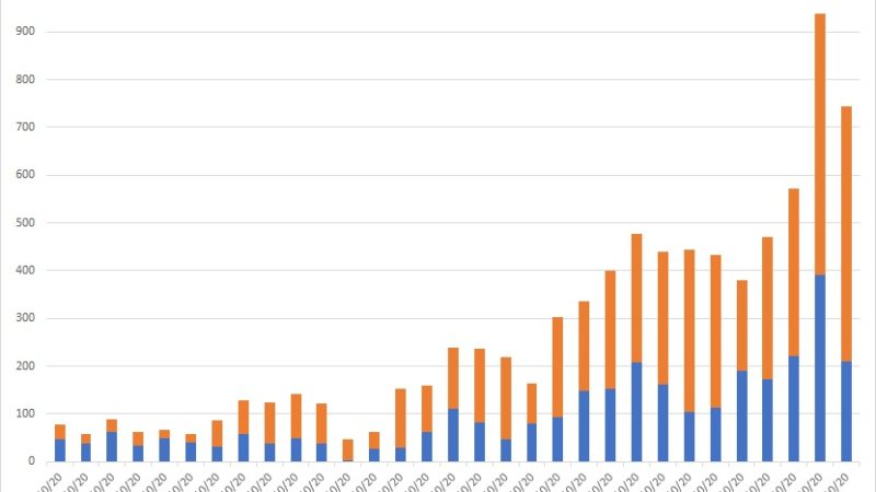 In un mese i casi in Alto Adige sono aumentati di più di otto volte, in Trentino di tre volte