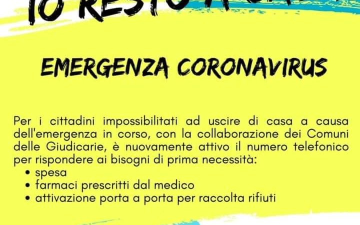 Emergenza Coronavirus – Io resto a casa