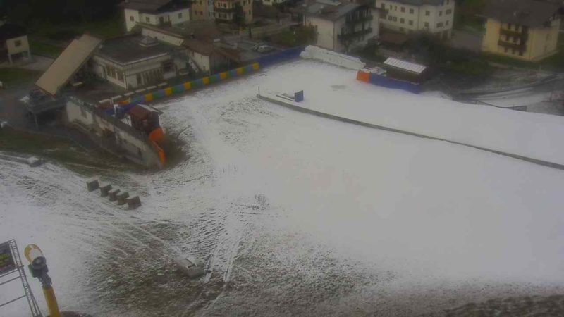 Anche a Bolbeno si è iniziato a sparare neve