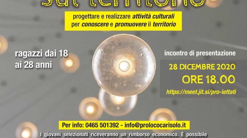 Pro-iettati sul territorio – ragazzi dai 18 ai 28 anni