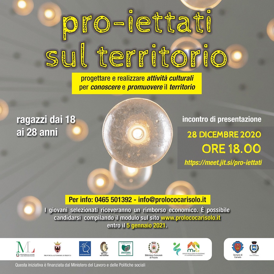 Pro-iettati sul territorio – ragazzi dai 18 ai 28 anni