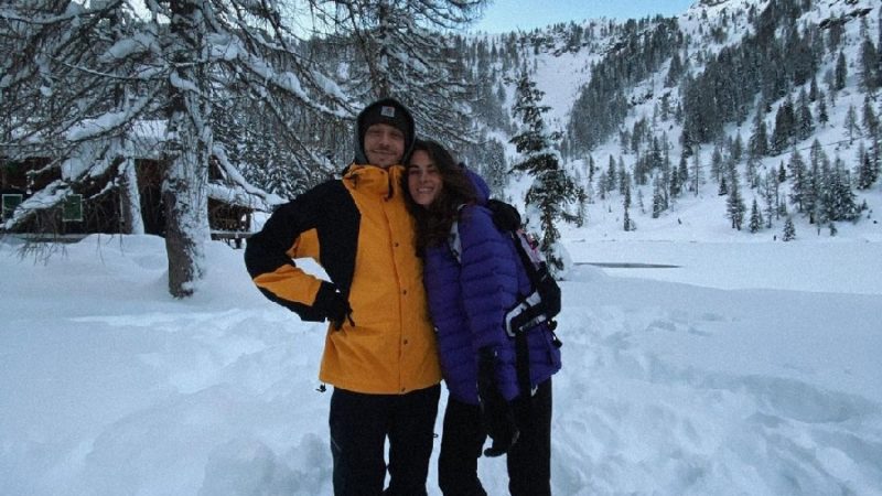 Vacanza sulla neve di Madonna di Campiglio per Valentino Rossi e la sua dolce metà Francesca Sofia Novello