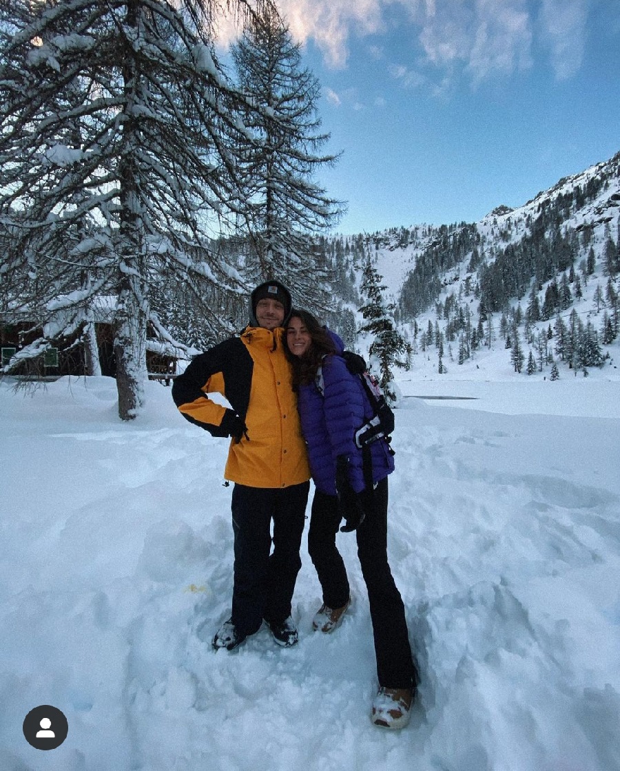 Vacanza sulla neve di Madonna di Campiglio per Valentino Rossi e la sua dolce metà Francesca Sofia Novello
