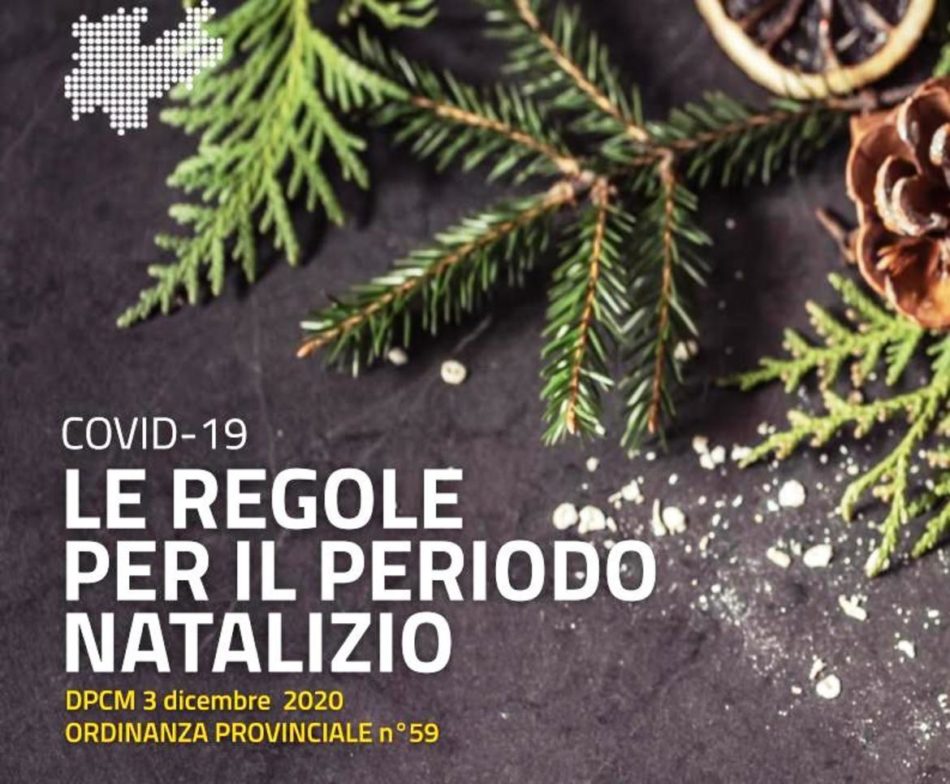 Covid-19: le misure per il periodo natalizio anche in Trentino