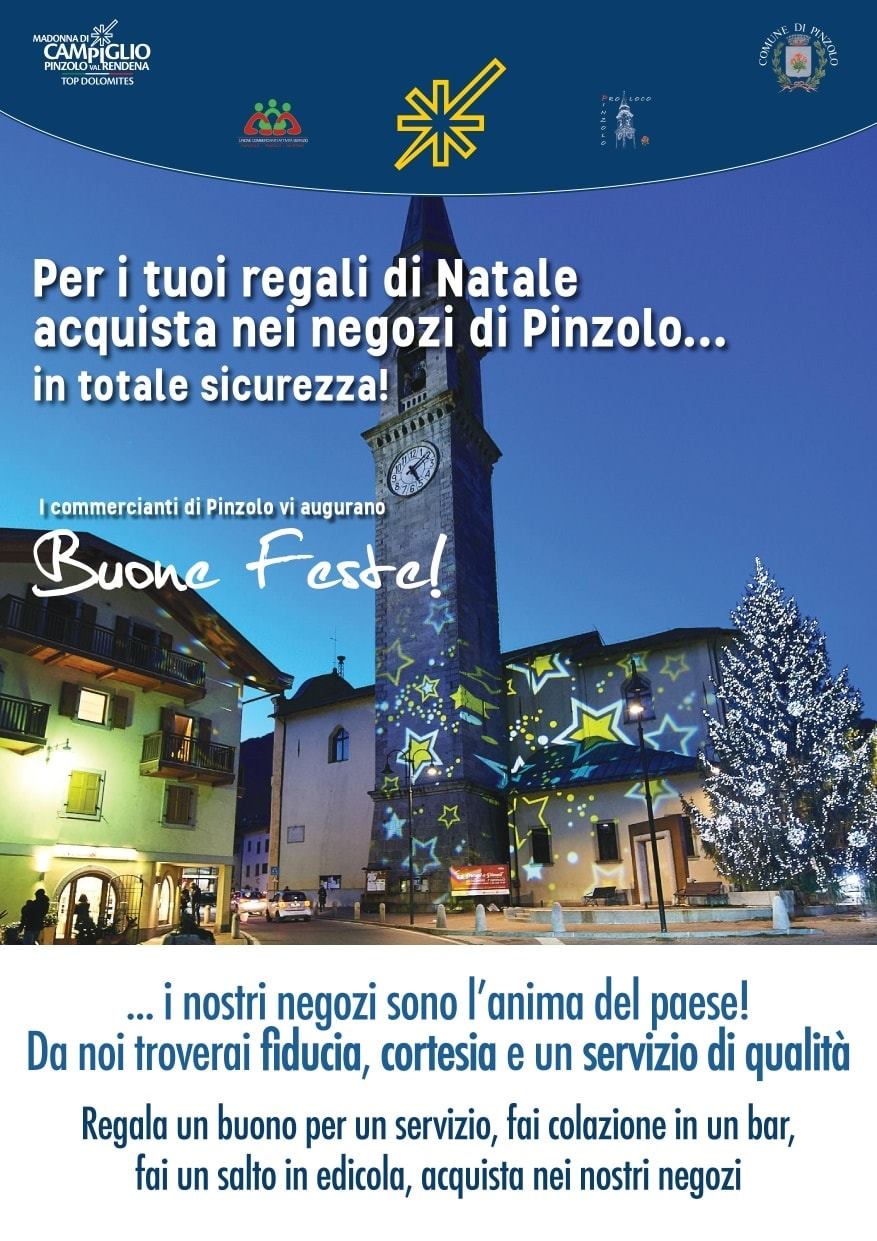 Per i tuoi regali di Natale acquista nei negozi di Pinzolo