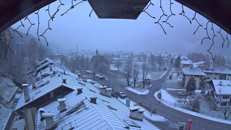 E’ arrivato l’inverno: Pinzolo e Madonna di Campiglio imbiancate