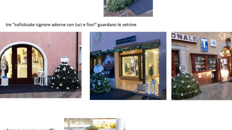 Gli alberi di Natale non convenzionali del centro di Pinzolo