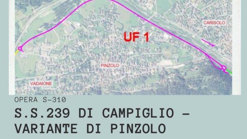 La variante di Pinzolo tra le cinque opere strategiche per lo sviluppo del territorio e per la ripartenza economica