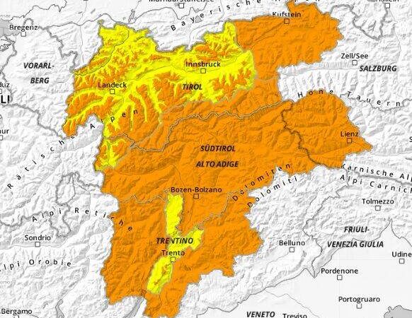 AVVISO PERICOLO VALANGHE – Spinale, Grostè, Vallesinella, Val Brenta