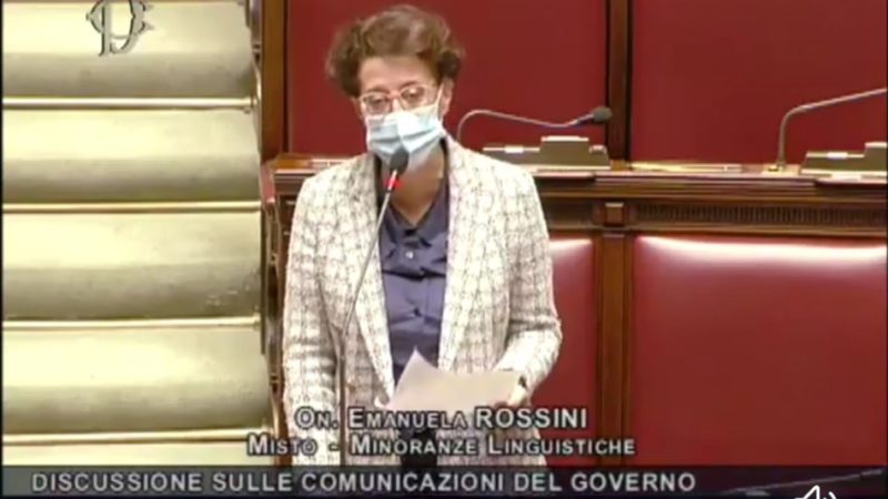 L’onorevole Emanuela Rossini è intervenuta stamattina alla Camera dei Deputati