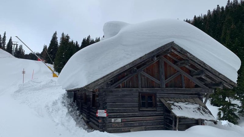 Domani nevicate intense anche a Pinzolo e poi torna il freddo