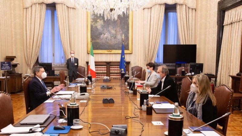 L’onorevole Emanuela Rossini alle consultazioni con Mario Draghi