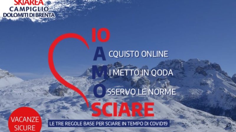 La Skiarea Campiglio rinvia la vendita degli Skipass