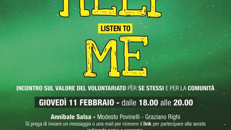 Incontro on-line sul tema del volontariato e del valore che questo ricopre per se stessi e per la comunità