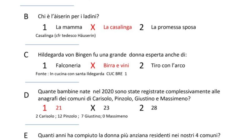 Ecco le soluzioni del gioco TOTODONNA