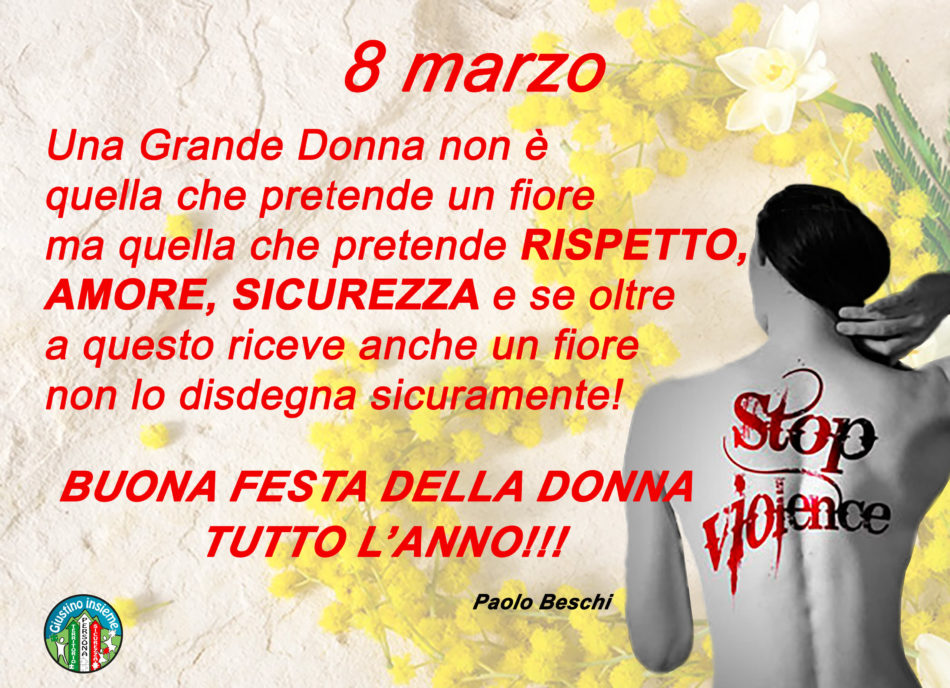 Una Grande Donna non è quella che pretende un fiore ma quella che pretende RISPETTO, AMORE, SICUREZZA