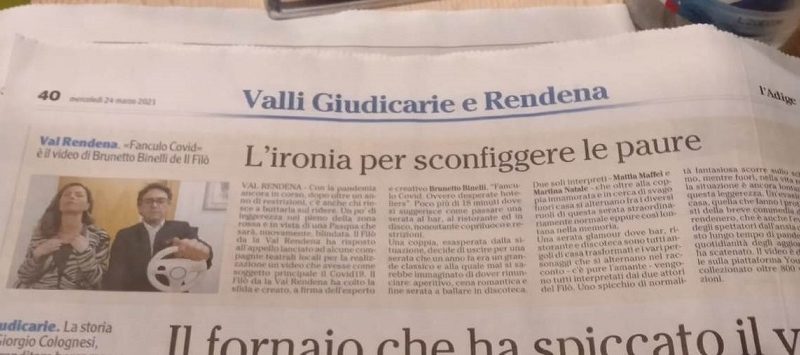 “Fanculo Covid“ finisce su “L’Adige”
