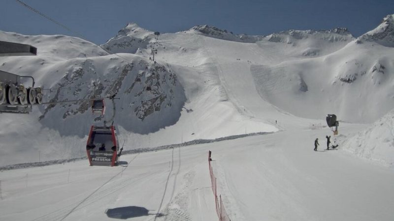Apertura impianti ghiacciaio Presena al Passo Tonale, ma solo per gli atleti
