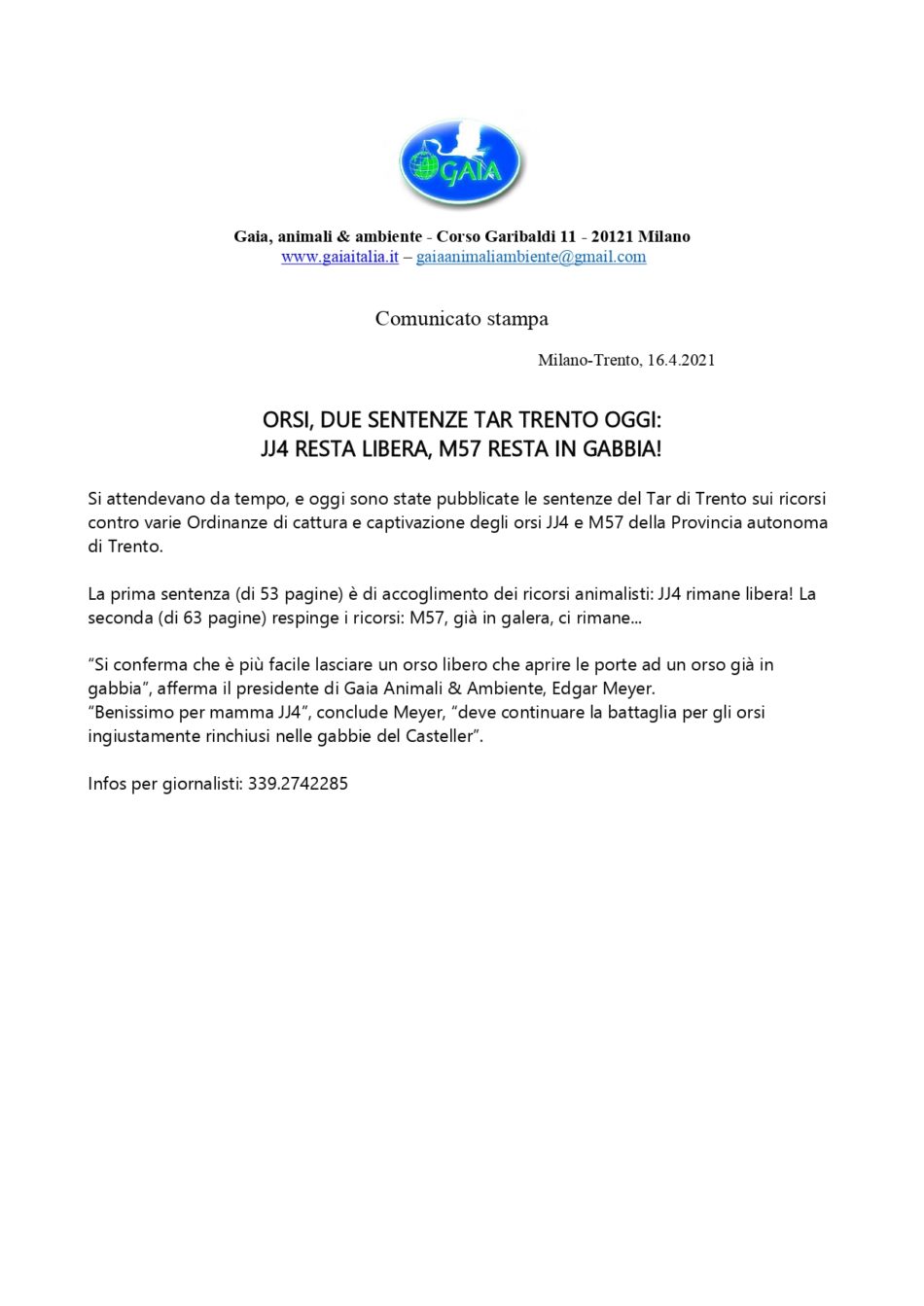 Gaia Animali & Ambiente