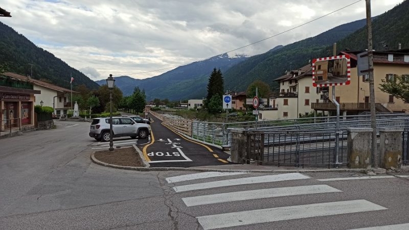 Nuovo tratto di ciclabile tra Spiazzo e Pelugo