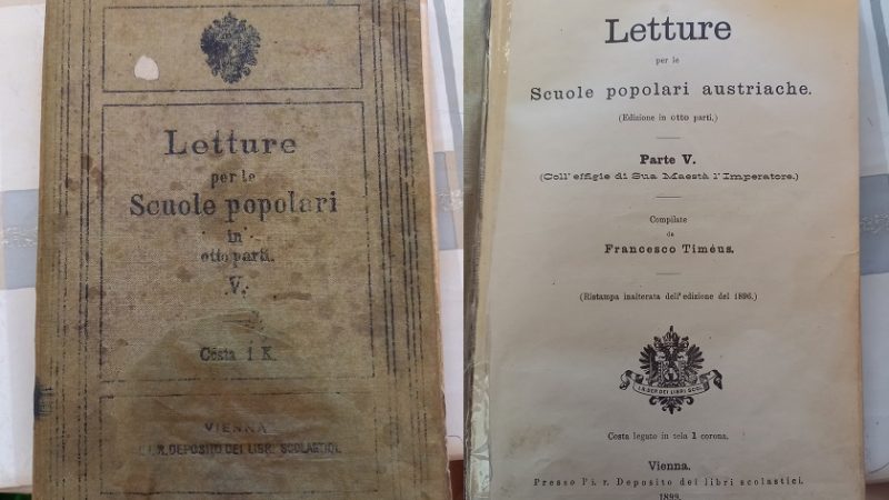 Una nostra affezionata lettrice ha ritrovato un vecchio libro di scuola del 1899