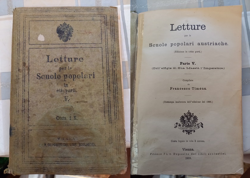 Una nostra affezionata lettrice ha ritrovato un vecchio libro di scuola del 1899
