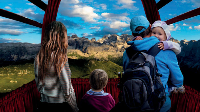 Lo spettacolo delle Dolomiti