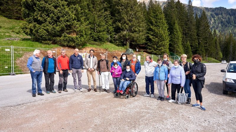 Iniziati i lavori al sentiero Patascoss-Nambino: tutti gli enti e i gruppi coinvolti presenti al via