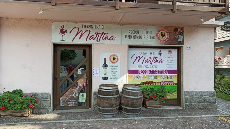 Oggi apre “La Cantina di Martina” a Pinzolo, vino sfuso e tanto altro