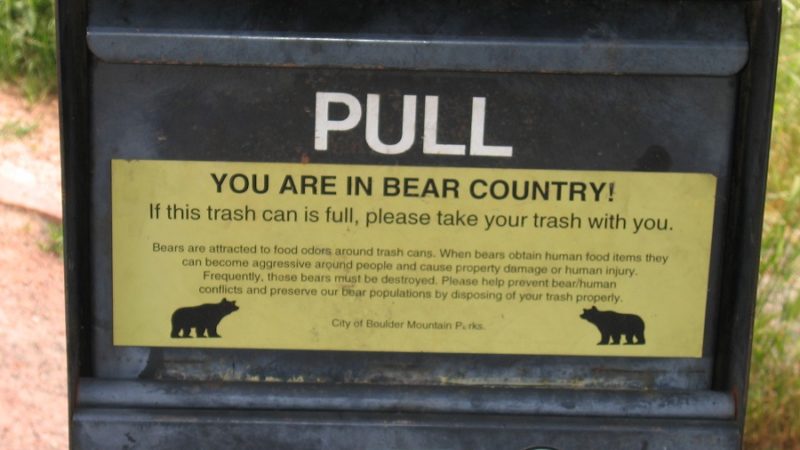 I bidoni anti-orso presenti in Colorado già nel 2015
