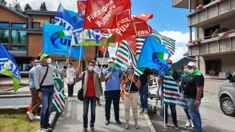 Oggi presidio a Campiglio – FP CGIL – CISL FP – UIL FPL – FENALT
