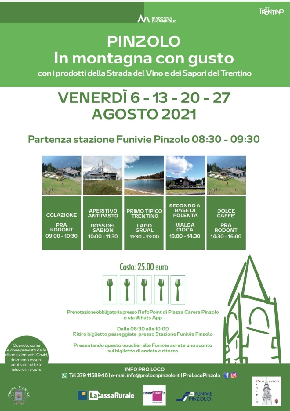 PINZOLO – In montagna con gusto