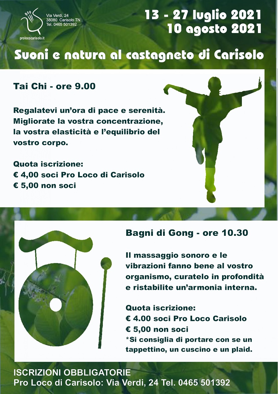 Tai Chi e bagni di Gong