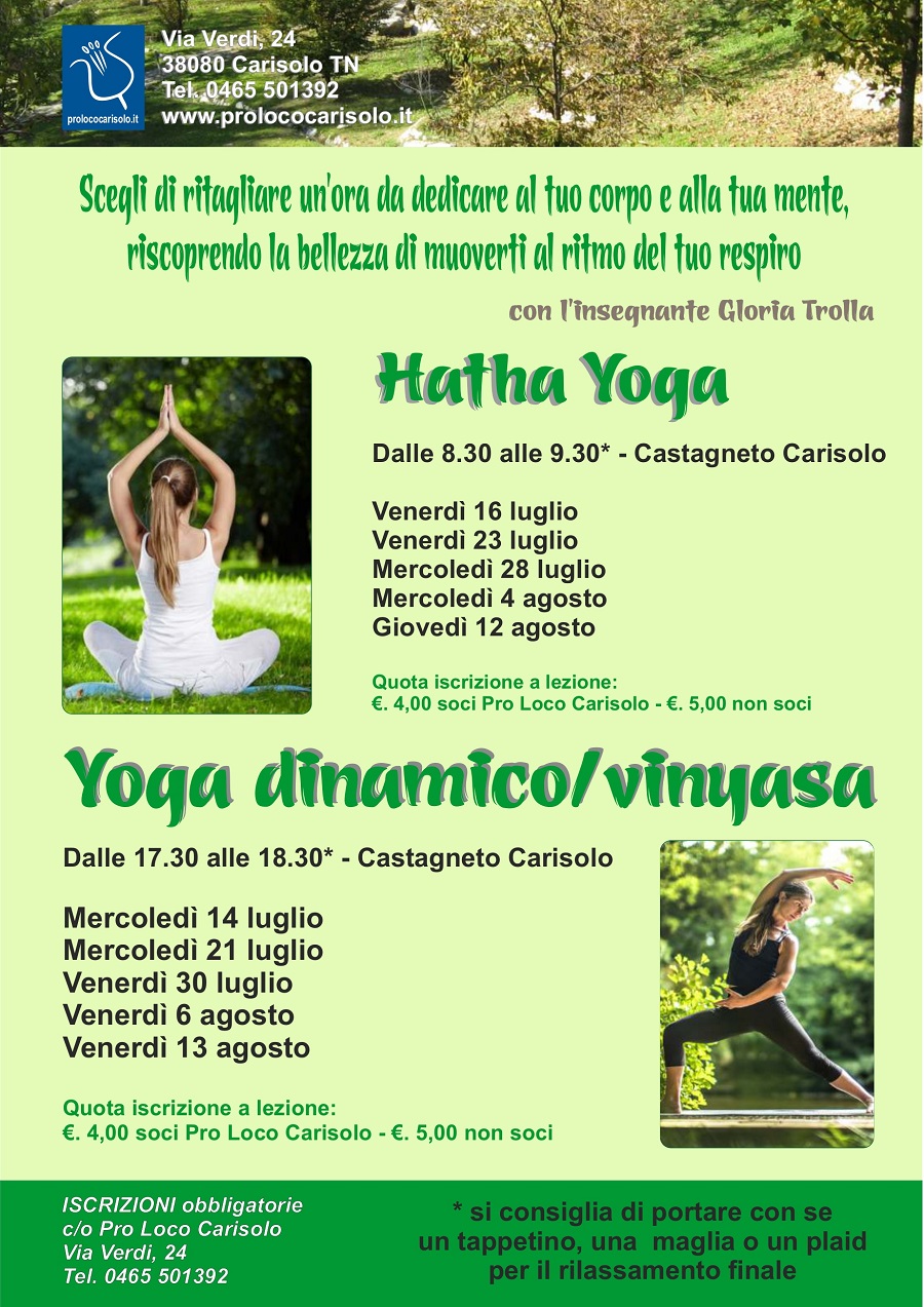 Thai chi, bagni di gong e yoga al castagneto di Carisolo
