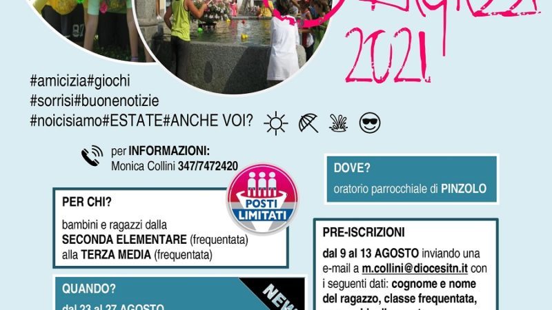ESTATE RAGAZZI: AL VIA LA NUOVA EDIZIONE!
