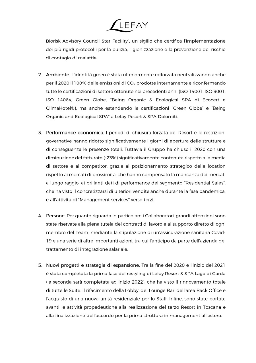 Bilancio della Sostenibilità 2020