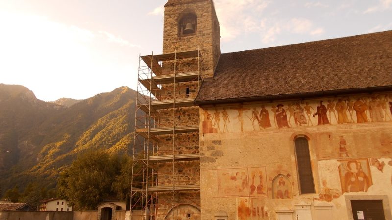 Iniziati i lavori al campanile di san Vigilio a Pinzolo