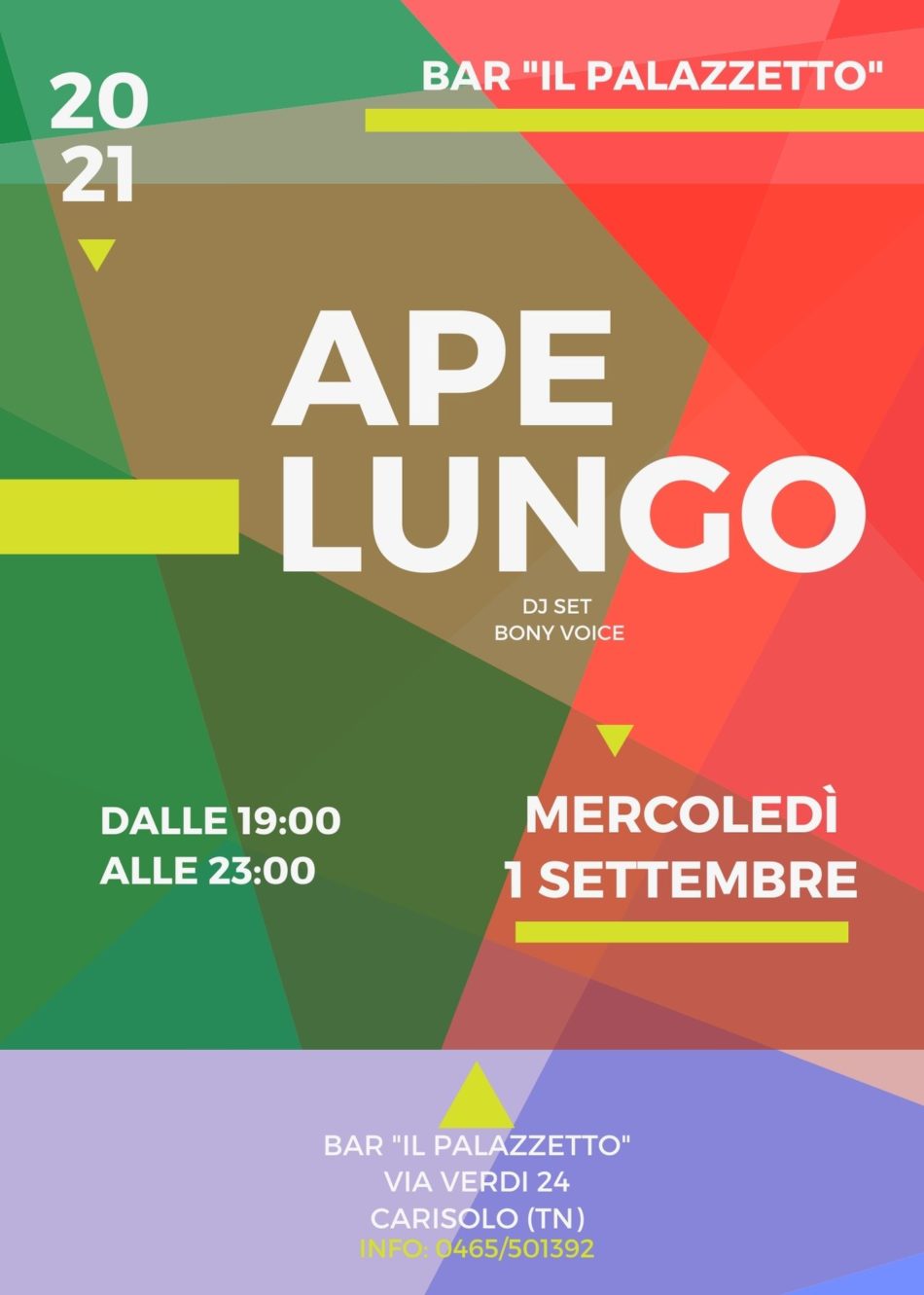 APERITIVO LUNGO AL BAR PALAZZETTO